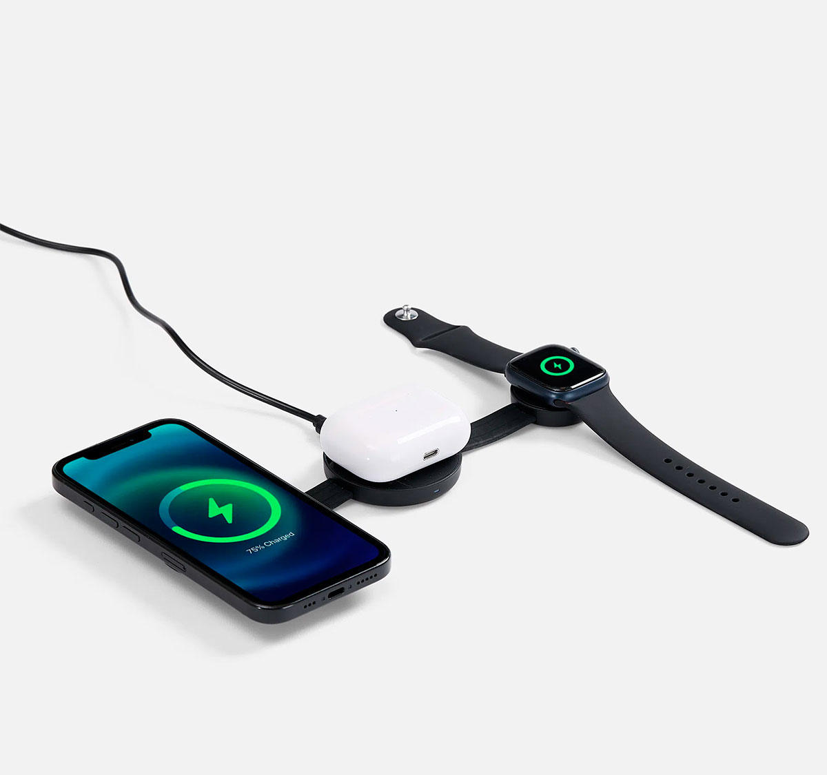 Складная станция беспроводной зарядки Fleximo
