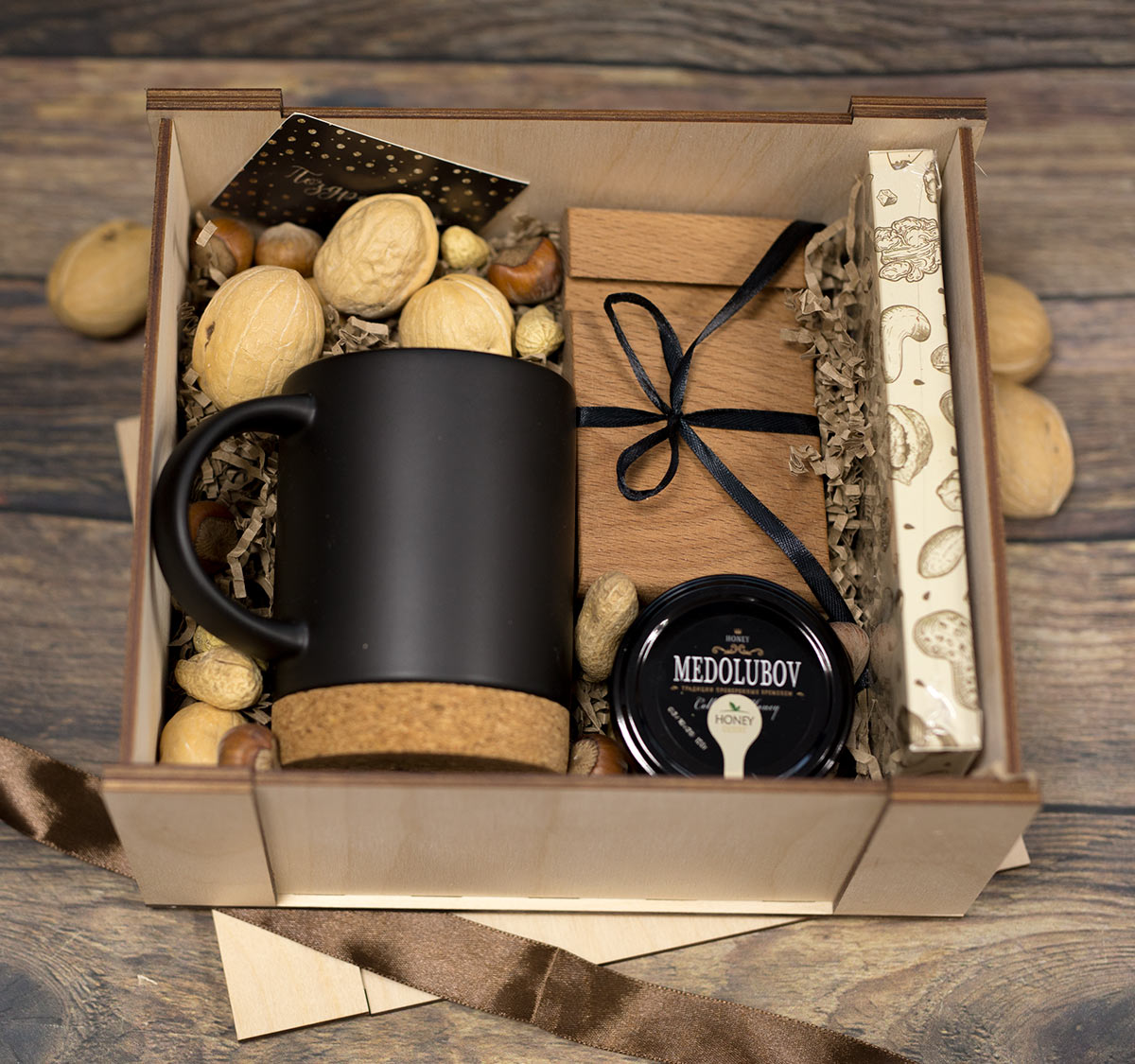 Подарочный набор Ореховый сундучок