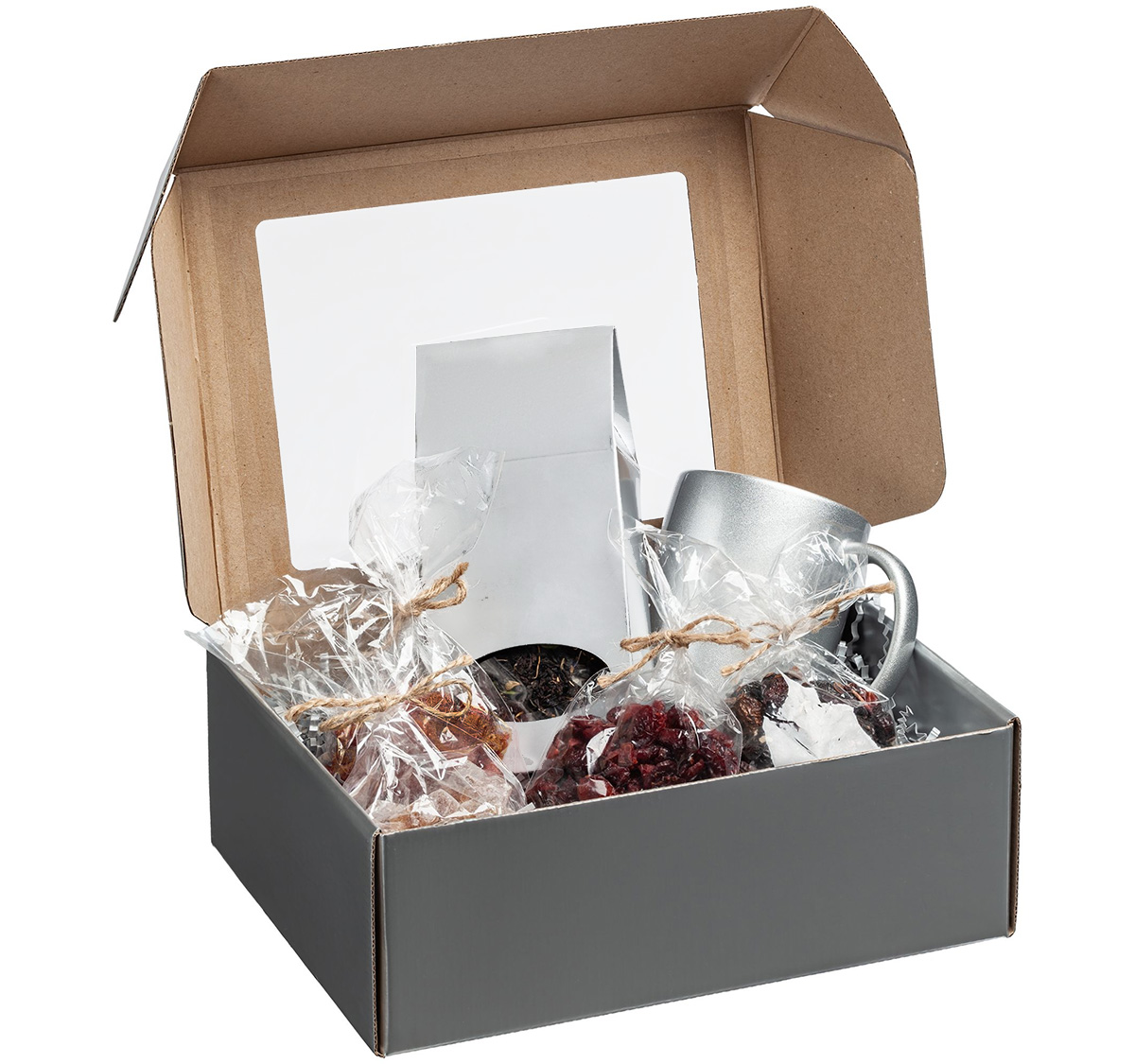 Новогодний подарочный набор Silver box с цукатами